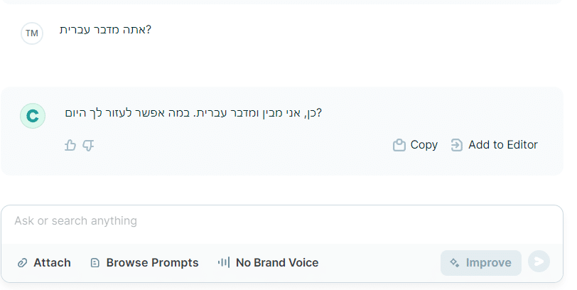 חמשת כלי האינטליגנציה המלאכותית המתאימים ביותר לכתיבה בעברית